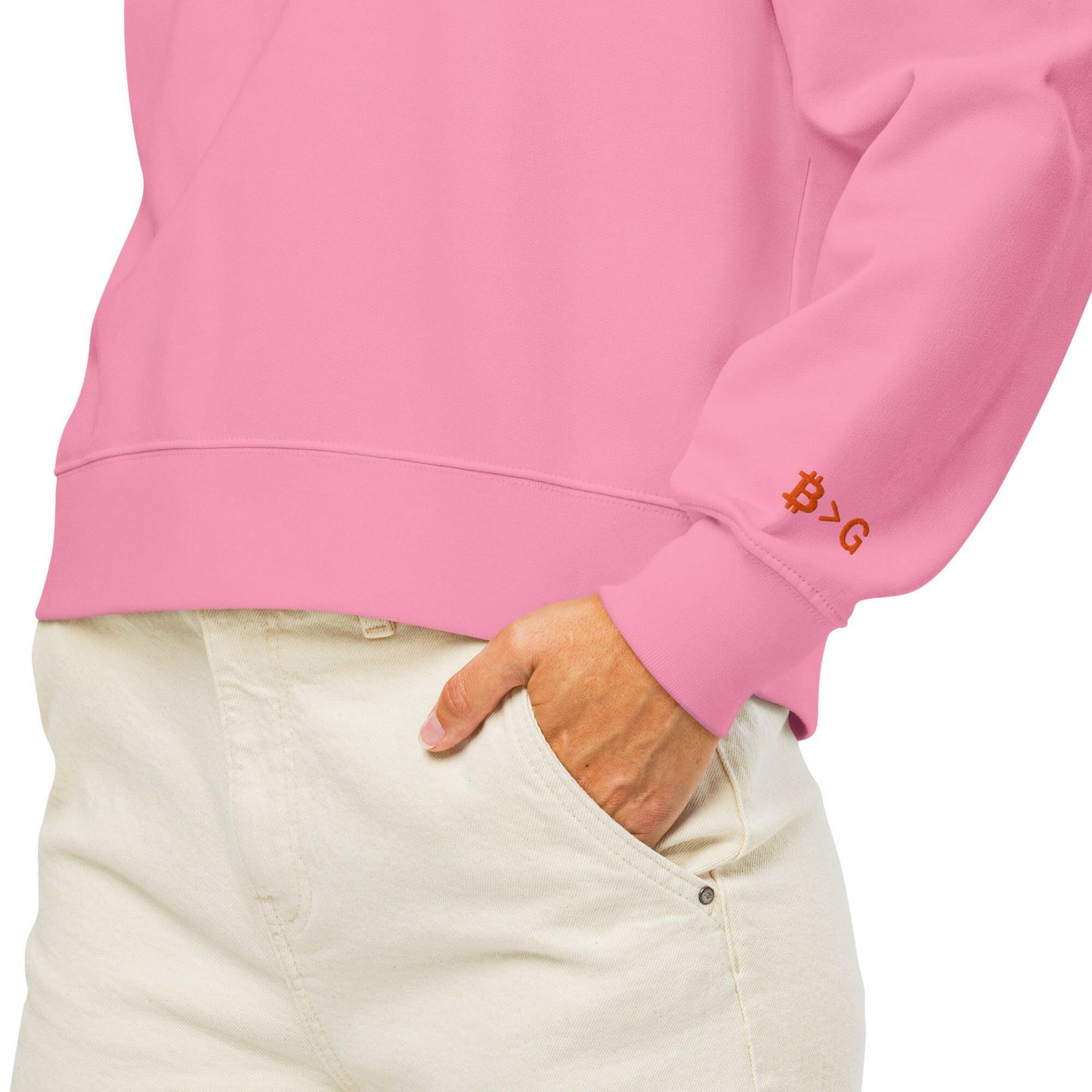 1971 / Womens Organic Bitcoin Sweatshirt - SVRN_T Woman - The Orange Habit
