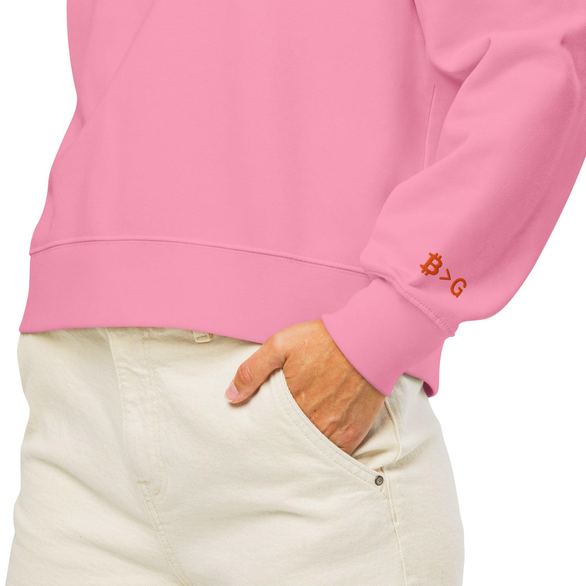 1971 / Womens Organic Bitcoin Sweatshirt - SVRN_T Woman - The Orange Habit