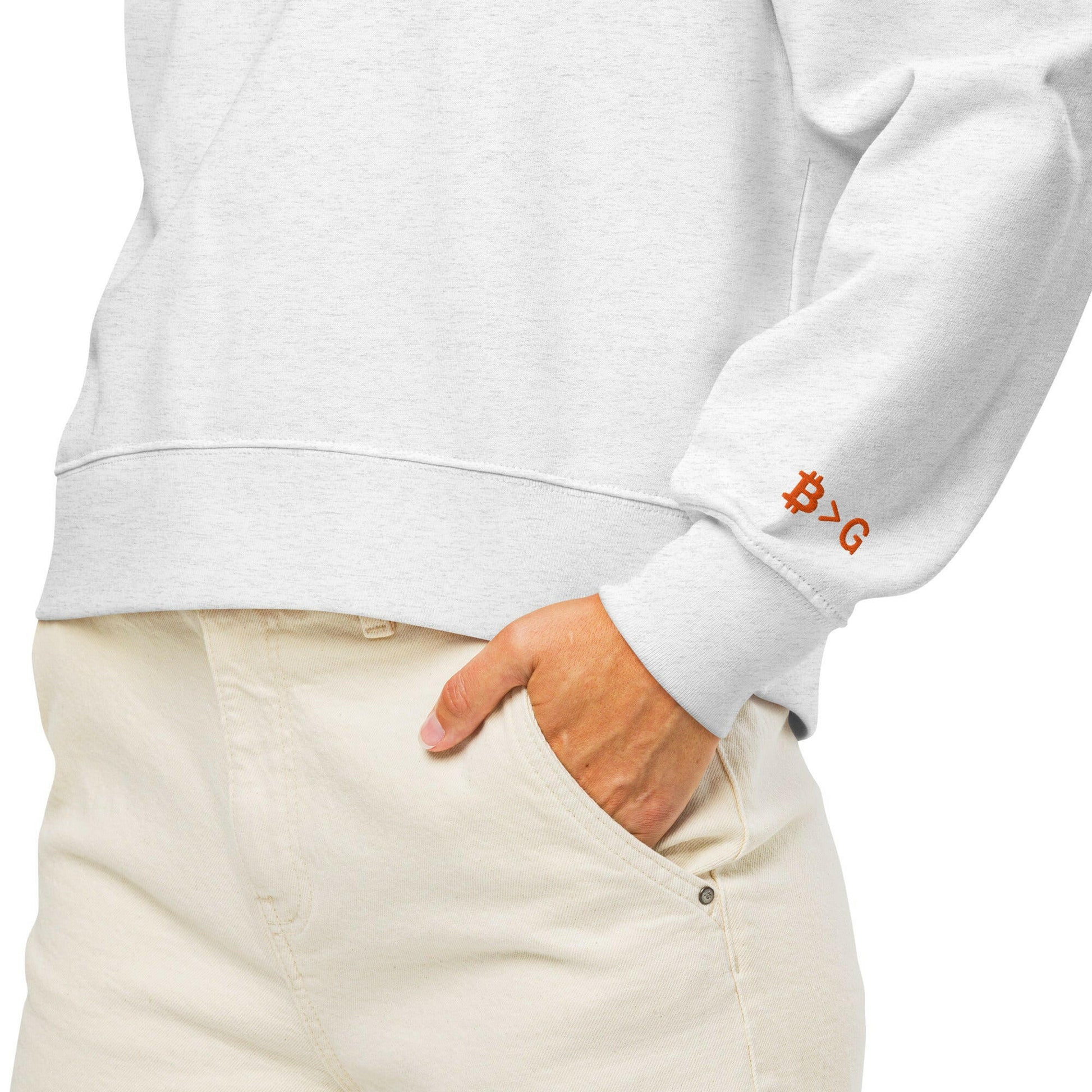 1971 / Womens Organic Bitcoin Sweatshirt - SVRN_T Woman - The Orange Habit