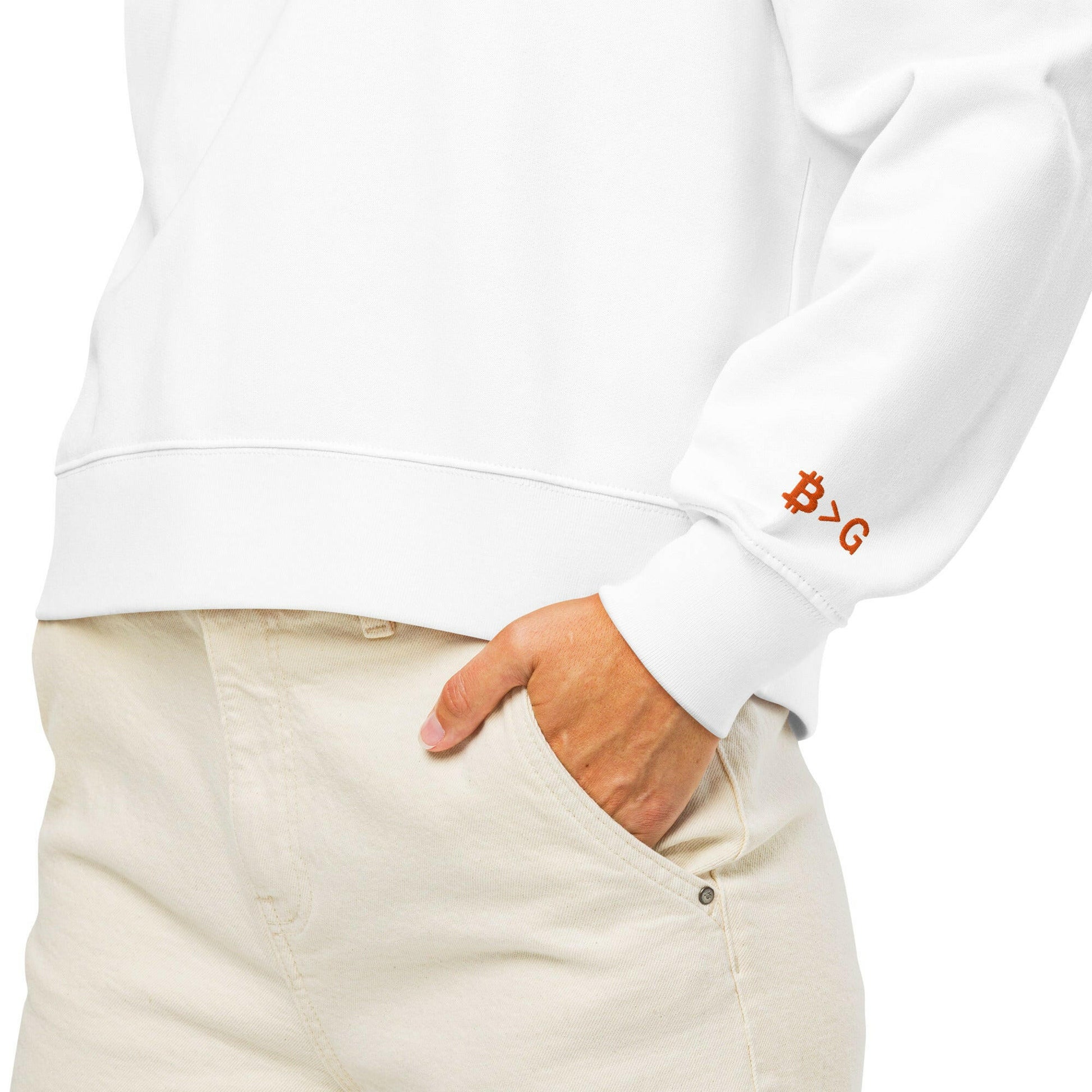 1971 / Womens Organic Bitcoin Sweatshirt - SVRN_T Woman - The Orange Habit