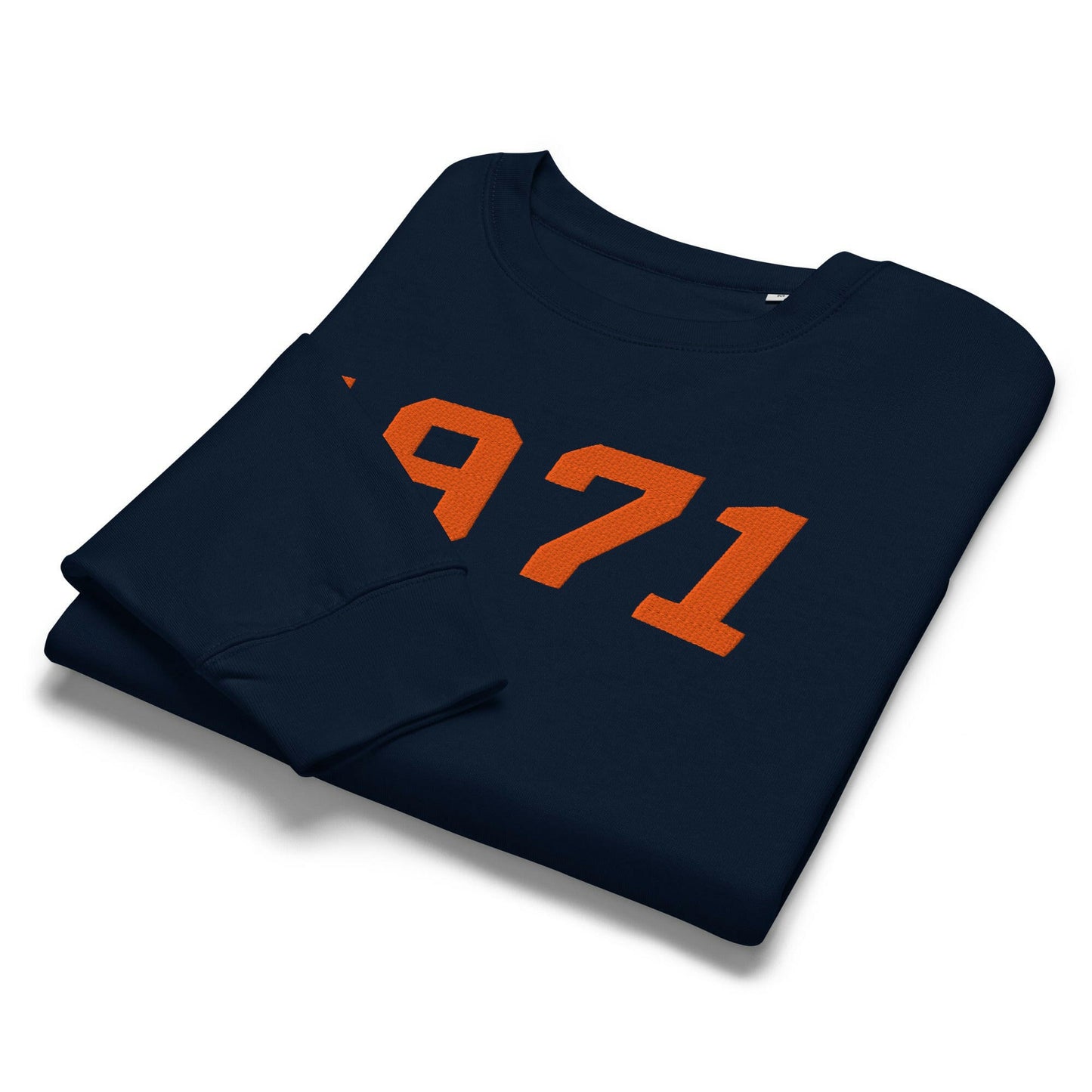 1971 / Womens Organic Bitcoin Sweatshirt - SVRN_T Woman - The Orange Habit
