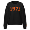 1971 / Womens Organic Bitcoin Sweatshirt - SVRN_T Woman - The Orange Habit
