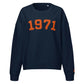 1971 / Womens Organic Bitcoin Sweatshirt - SVRN_T Woman - The Orange Habit