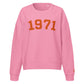 1971 / Womens Organic Bitcoin Sweatshirt - SVRN_T Woman - The Orange Habit
