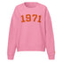 1971 / Womens Organic Bitcoin Sweatshirt - SVRN_T Woman - The Orange Habit