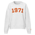 1971 / Womens Organic Bitcoin Sweatshirt - SVRN_T Woman - The Orange Habit
