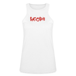 Satoshi Red / Womens Bitcoin Tank Top - SVRN_T Woman - The Orange Habit