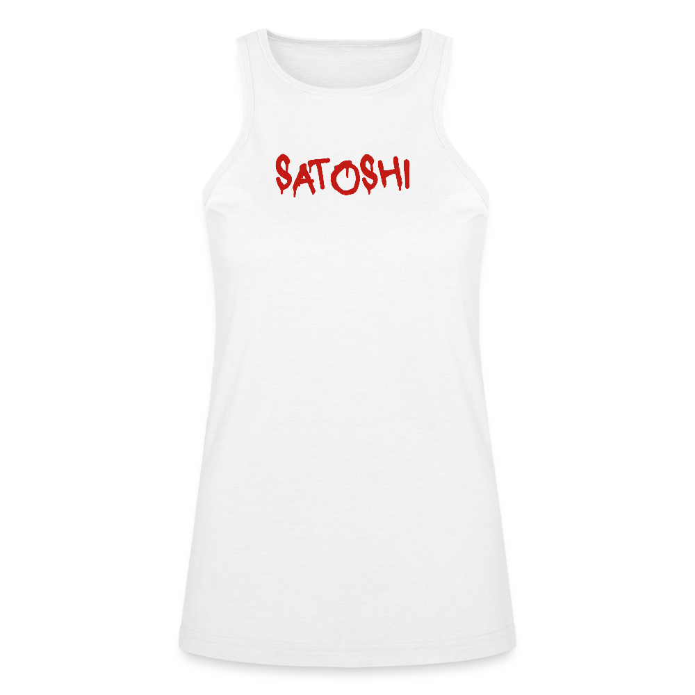 Satoshi Red / Womens Bitcoin Tank Top - SVRN_T Woman - The Orange Habit