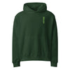 green bitcoin hoodie with green embroidered logo | the orange habit