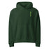 green bitcoin hoodie with green embroidered logo | the orange habit