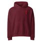 Bitcoin - Red | Oversized Heavyweight Hoodie - The Orange Habit Bitcoin Clothing Store