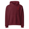 Bitcoin - Red | Oversized Heavyweight Hoodie - The Orange Habit Bitcoin Clothing Store