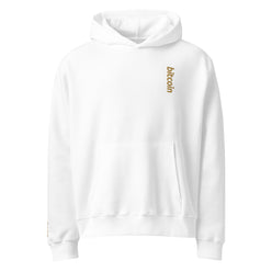 Bitcoin - Vintage Gold | Oversized Heavyweight Hoodie - The Orange Habit Bitcoin Clothing Store