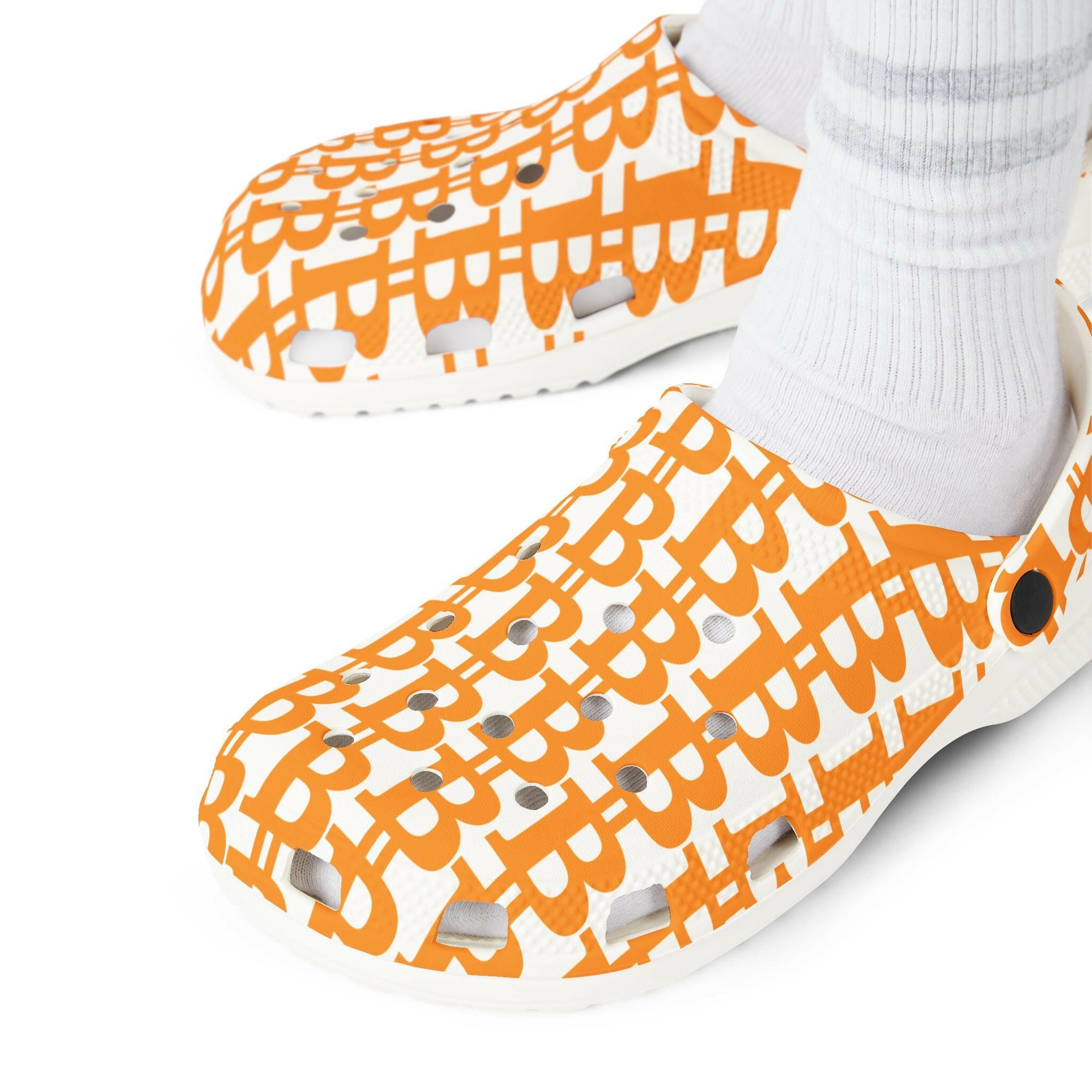 THE B / Bitcoin Clogs - SVRN_T - The Orange Habit
