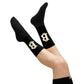 Das B | Bitcoin-Socken in Schwarz und Creme