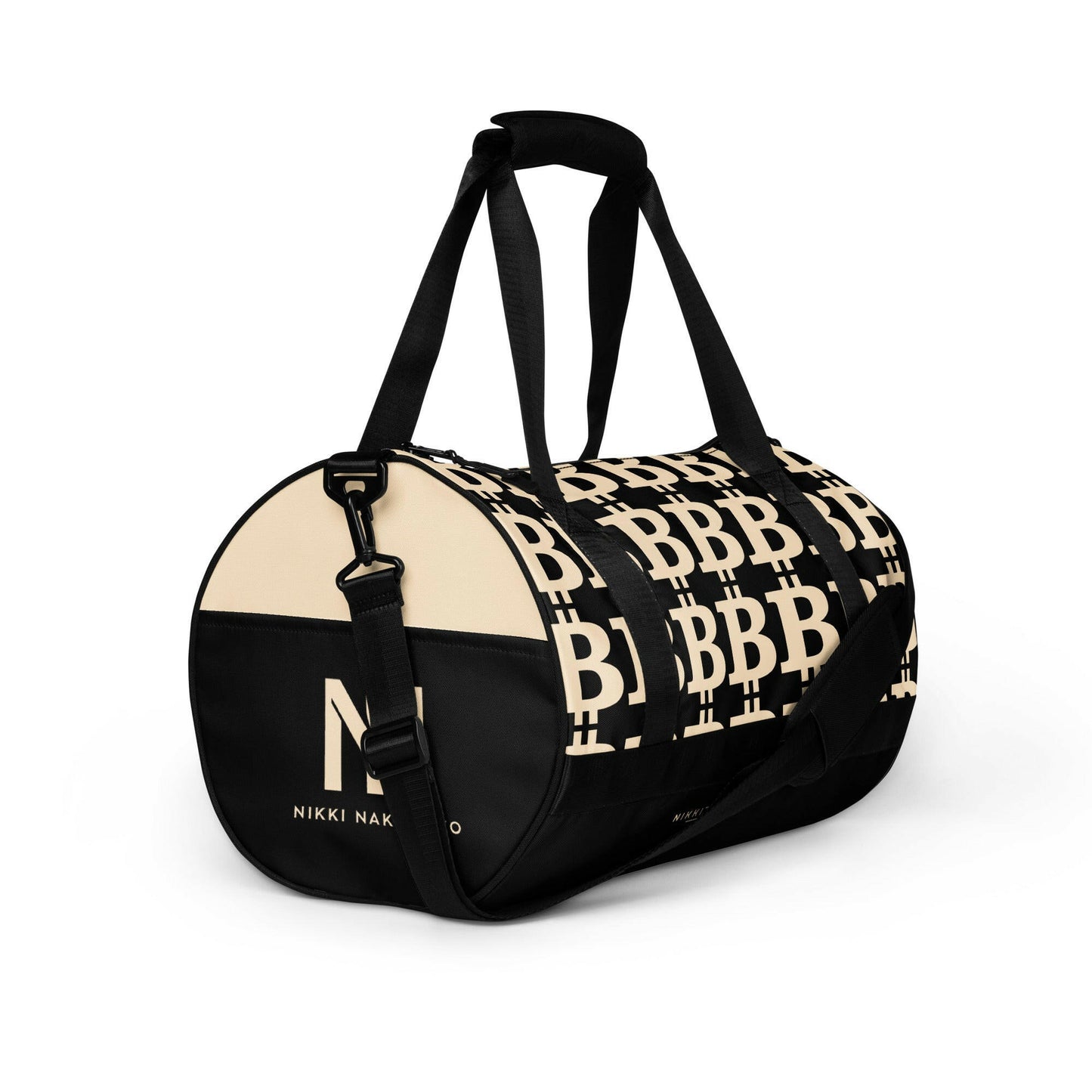 THE B - POW / Bitcoin Gym Bag - Nikki Nakamoto Bags - The Orange Habit