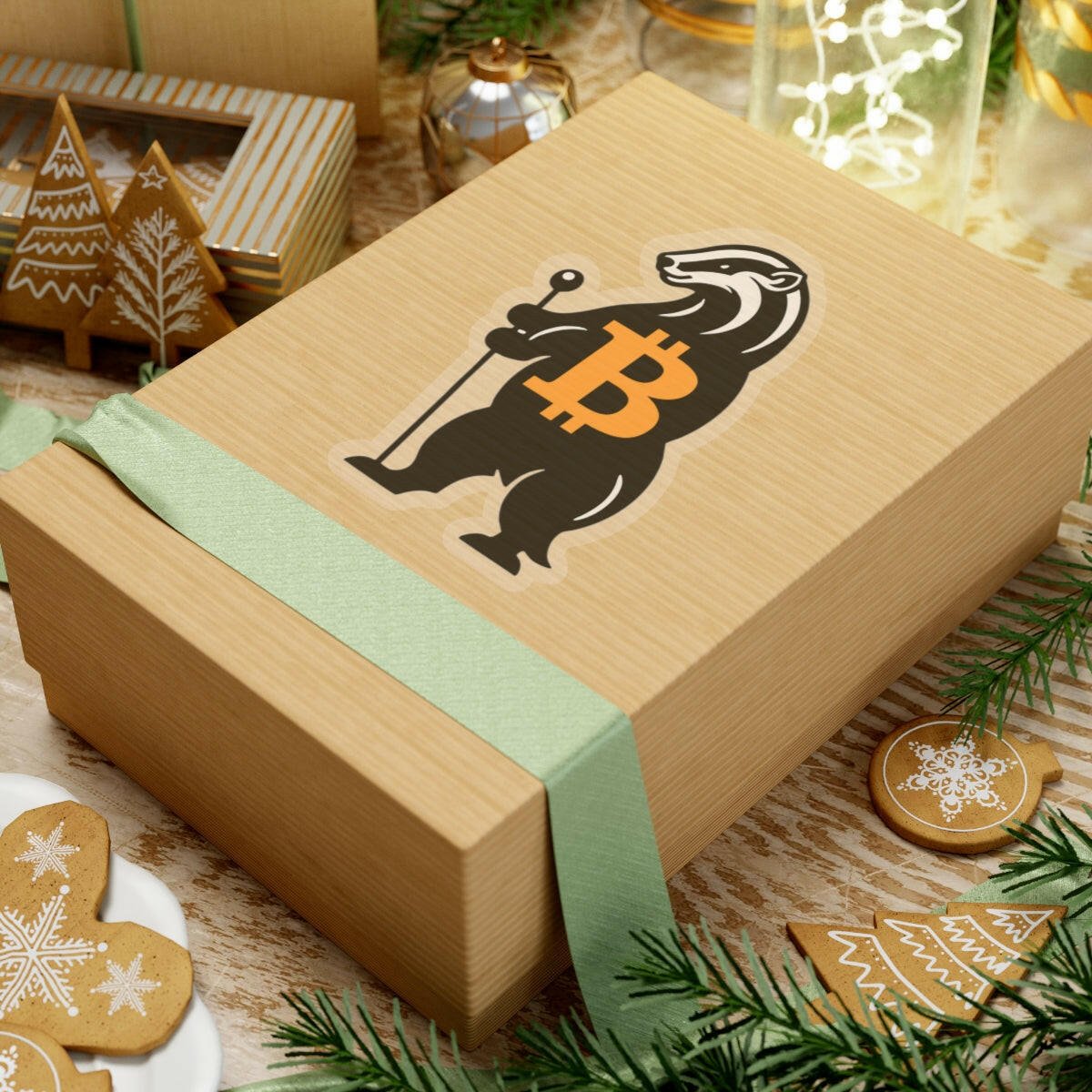 Honey Badger / Bitcoin Stickers - The Orange Habit - The Orange Habit