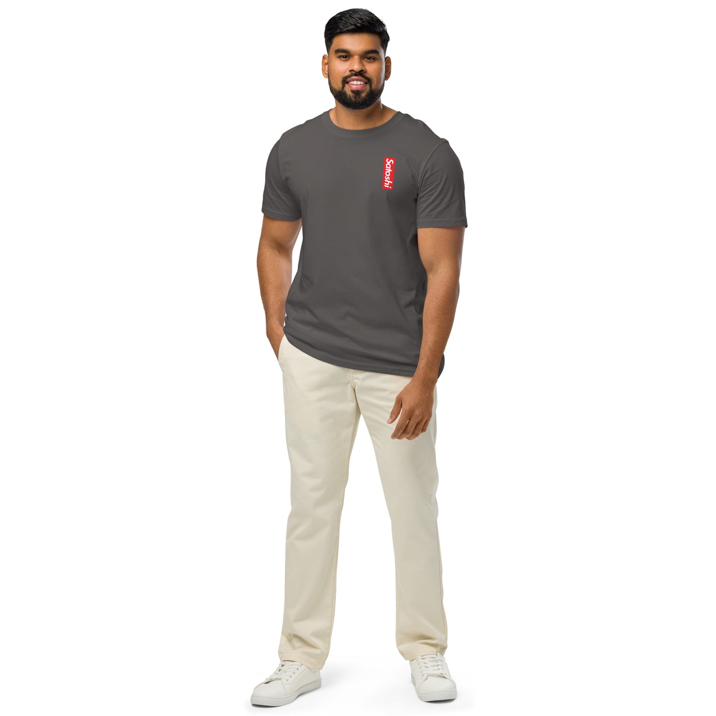 SATOSHI / Organic Bitcoin T-Shirt - SVRN_T - The Orange Habit