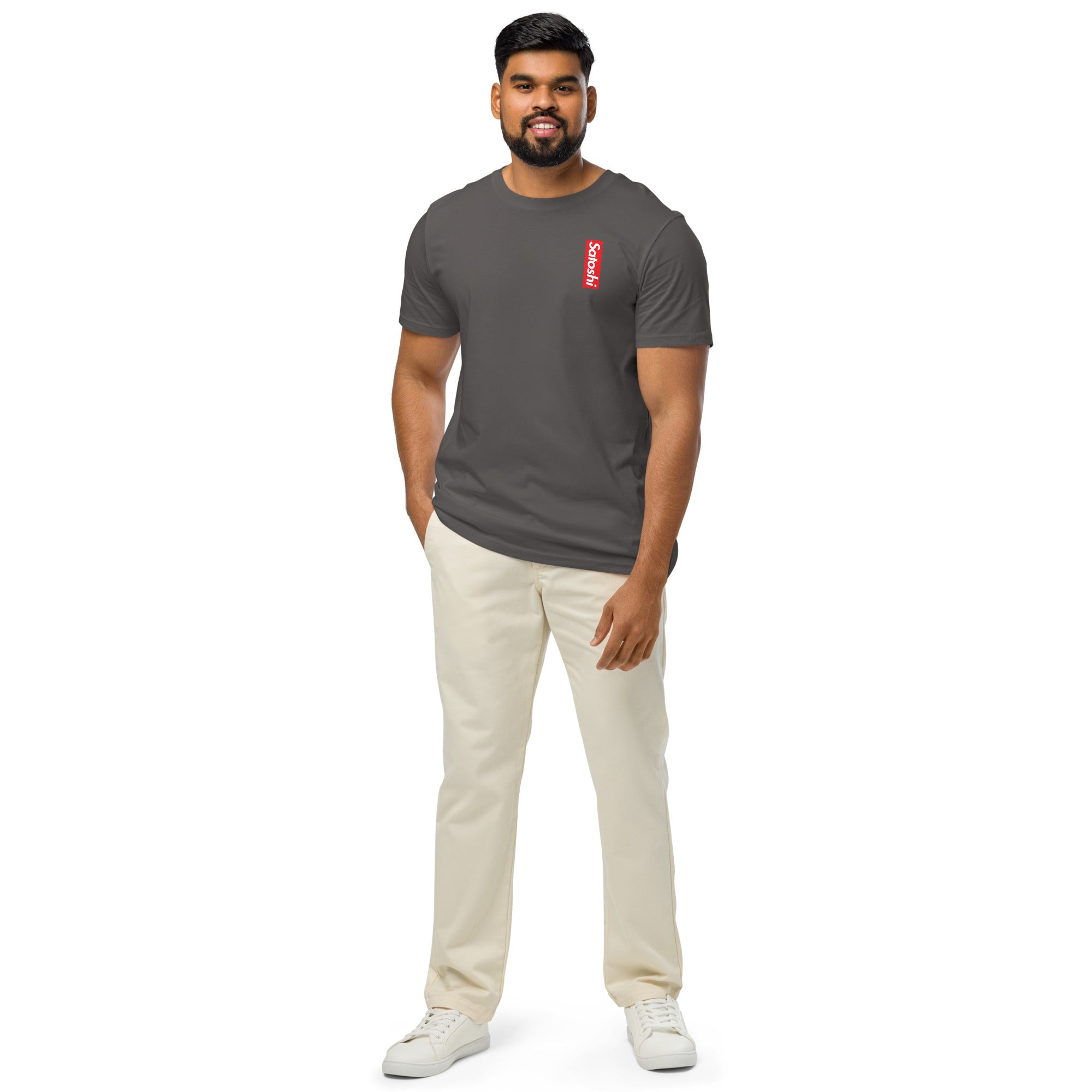 SATOSHI / Organic Bitcoin T-Shirt - SVRN_T - The Orange Habit