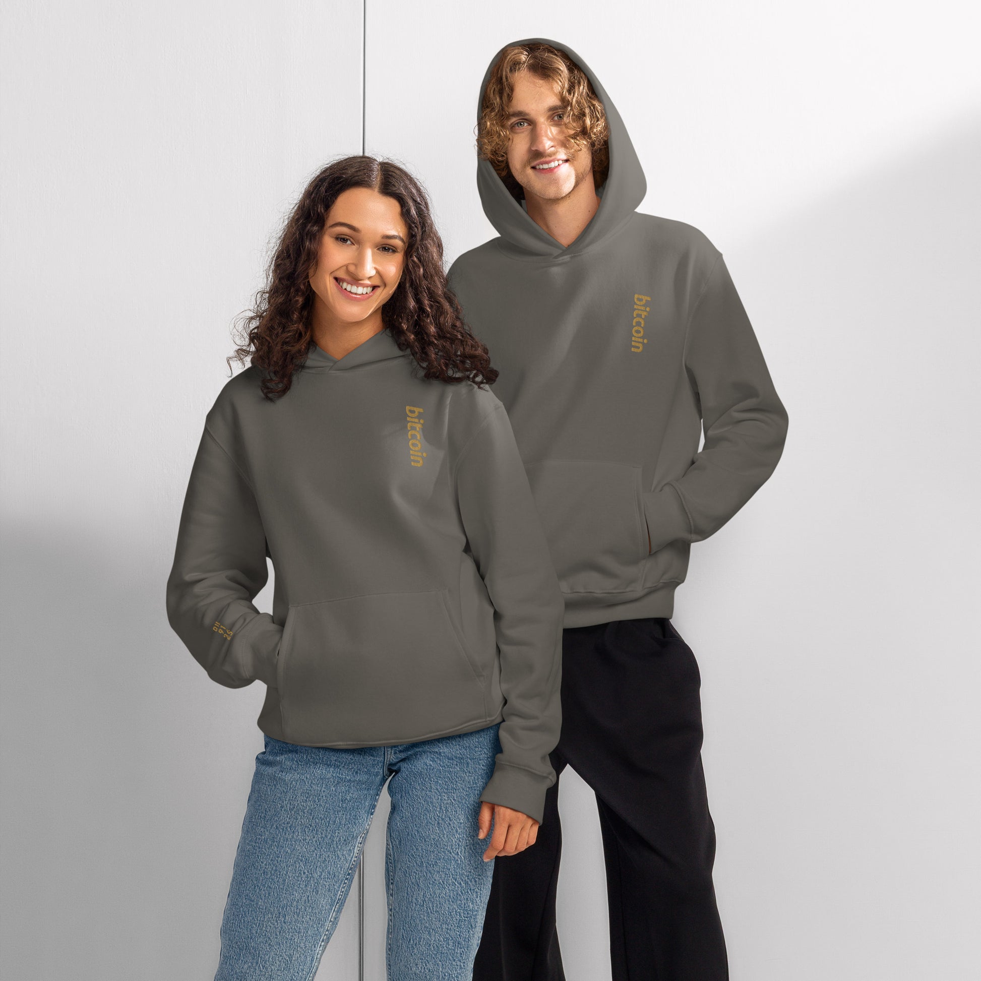 Bitcoin - Vintage Gold | Oversized Heavyweight Hoodie - The Orange Habit - 18