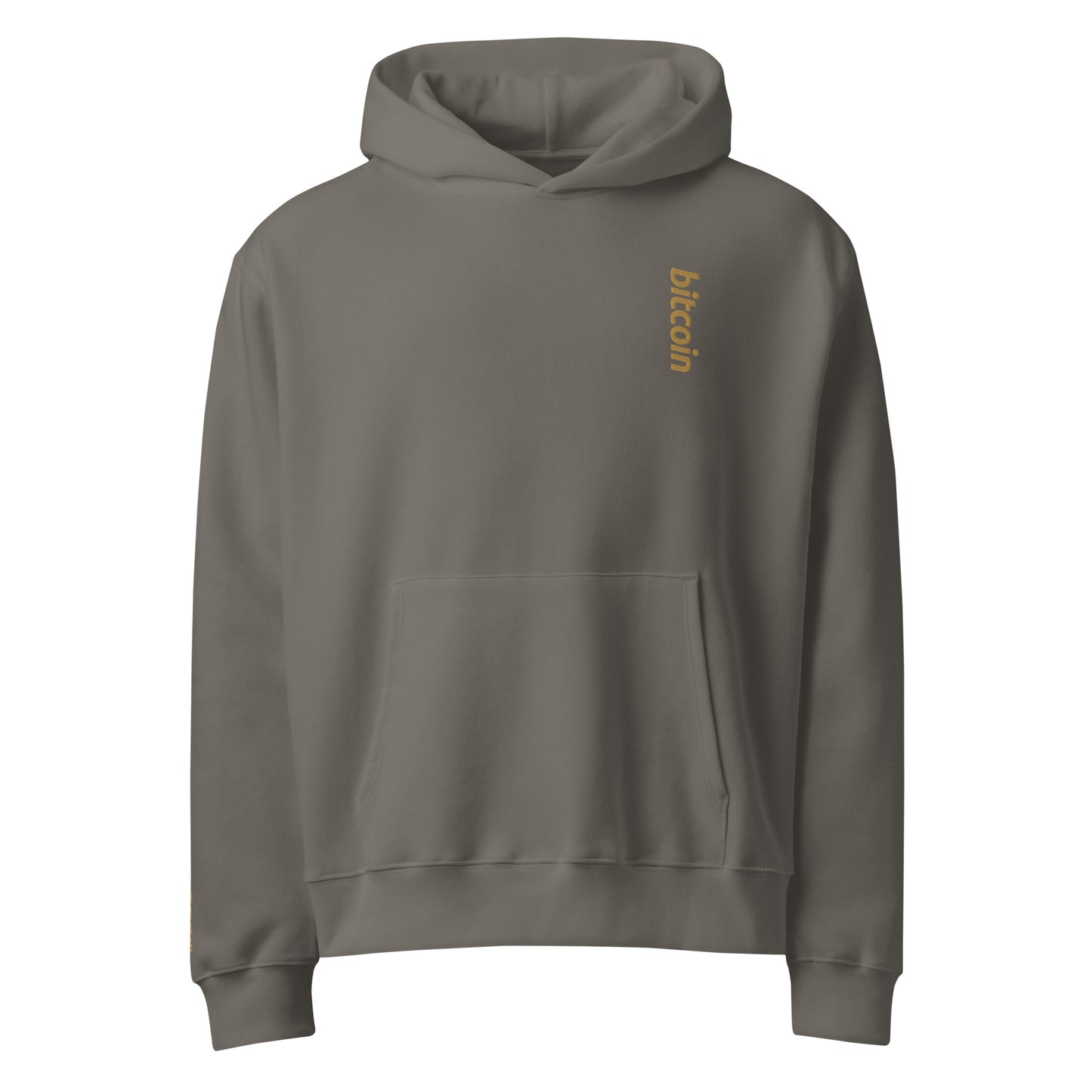 Bitcoin - Vintage Gold | Oversized Heavyweight Hoodie - The Orange Habit - 34