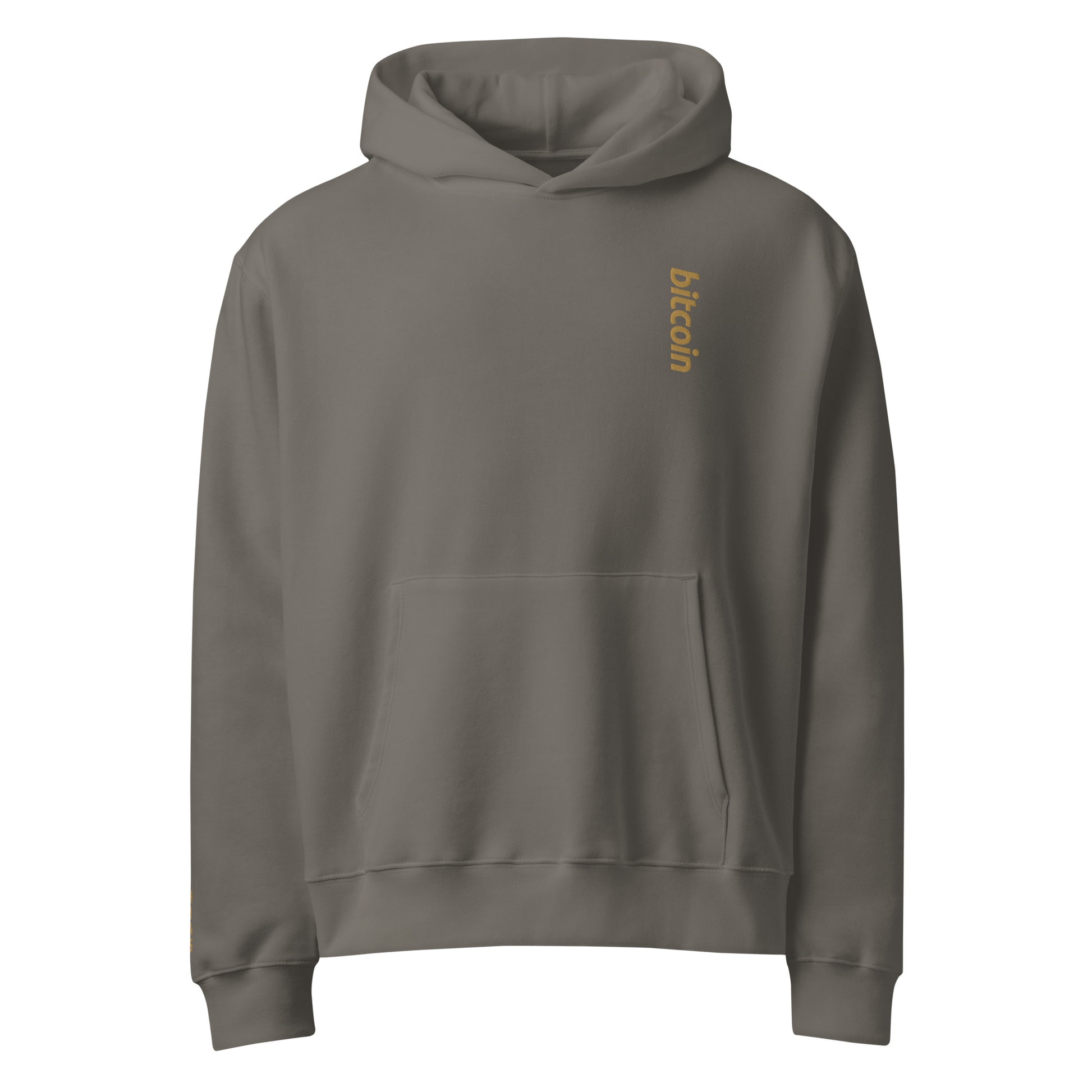 Bitcoin - Vintage Gold | Oversized Heavyweight Hoodie - The Orange Habit - 34