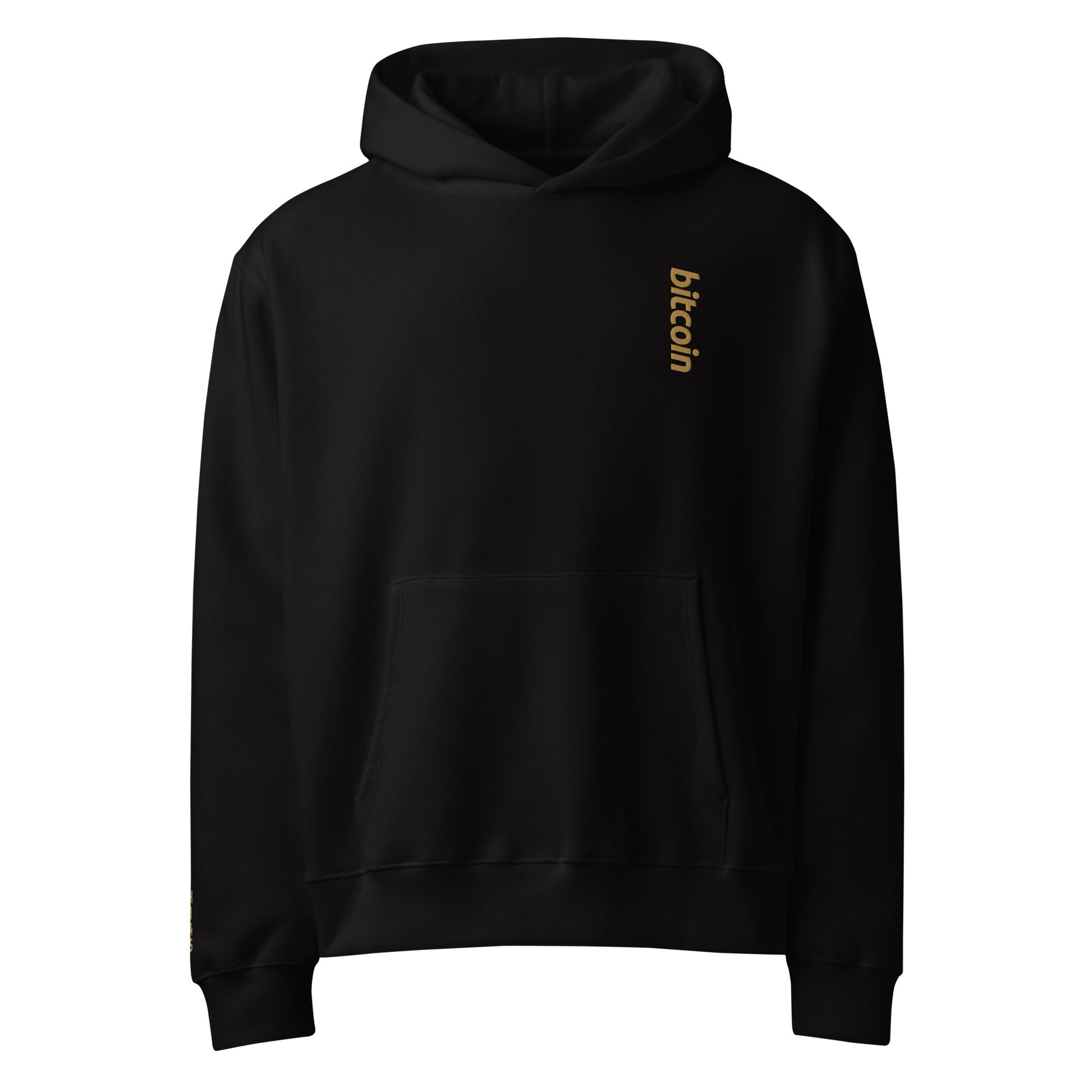 Bitcoin - Vintage Gold | Oversized Heavyweight Hoodie - The Orange Habit - 25