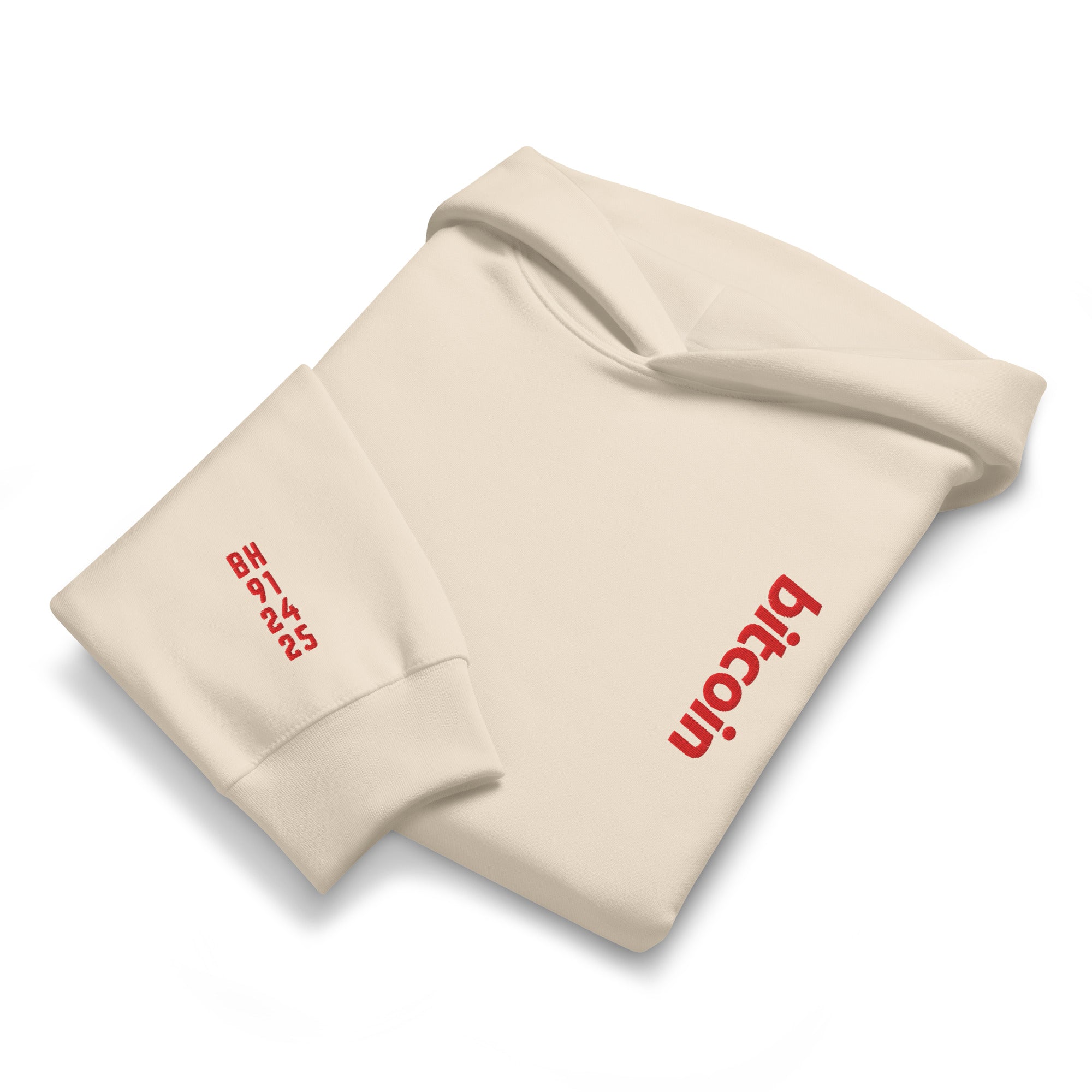 Bitcoin - Red | Oversized Heavyweight Hoodie - The Orange Habit 14
