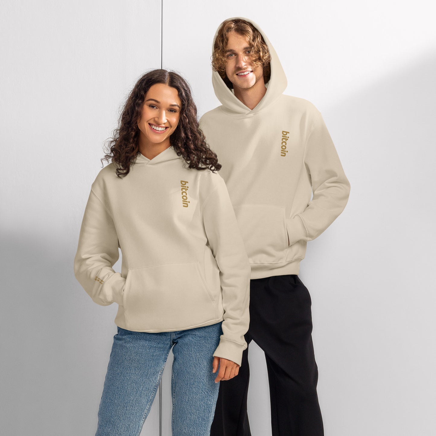 Bitcoin - Vintage Gold | Oversized Heavyweight Hoodie - The Orange Habit - 14