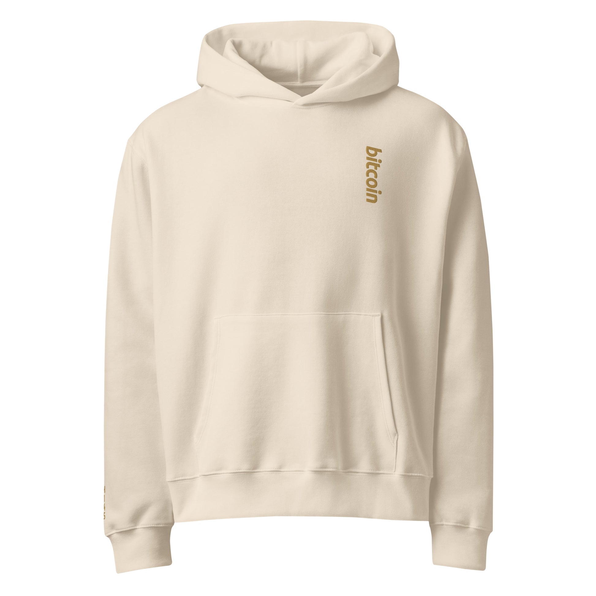 Bitcoin - Vintage Gold | Oversized Heavyweight Hoodie - The Orange Habit - 40