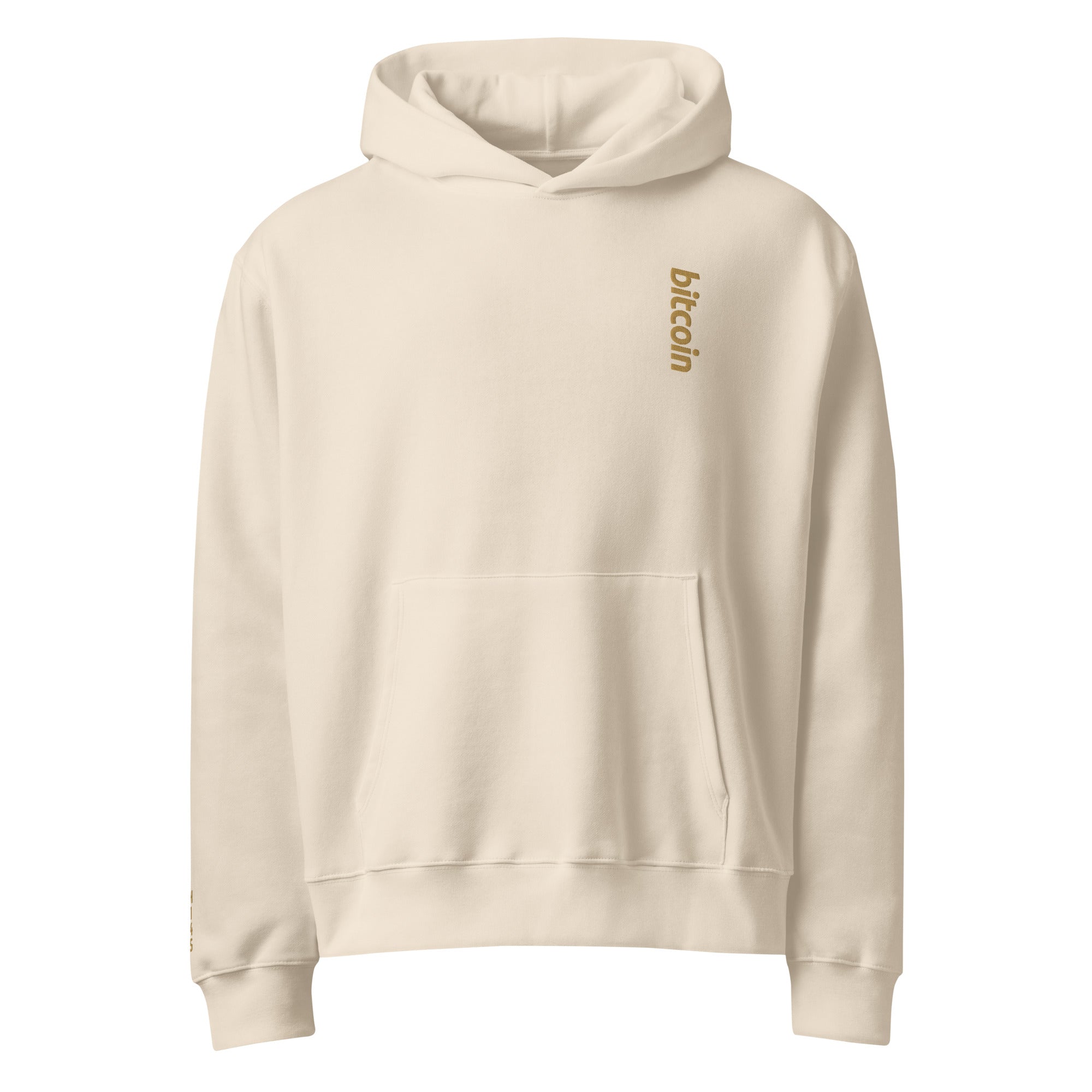 Bitcoin - Vintage Gold | Oversized Heavyweight Hoodie - The Orange Habit - 40