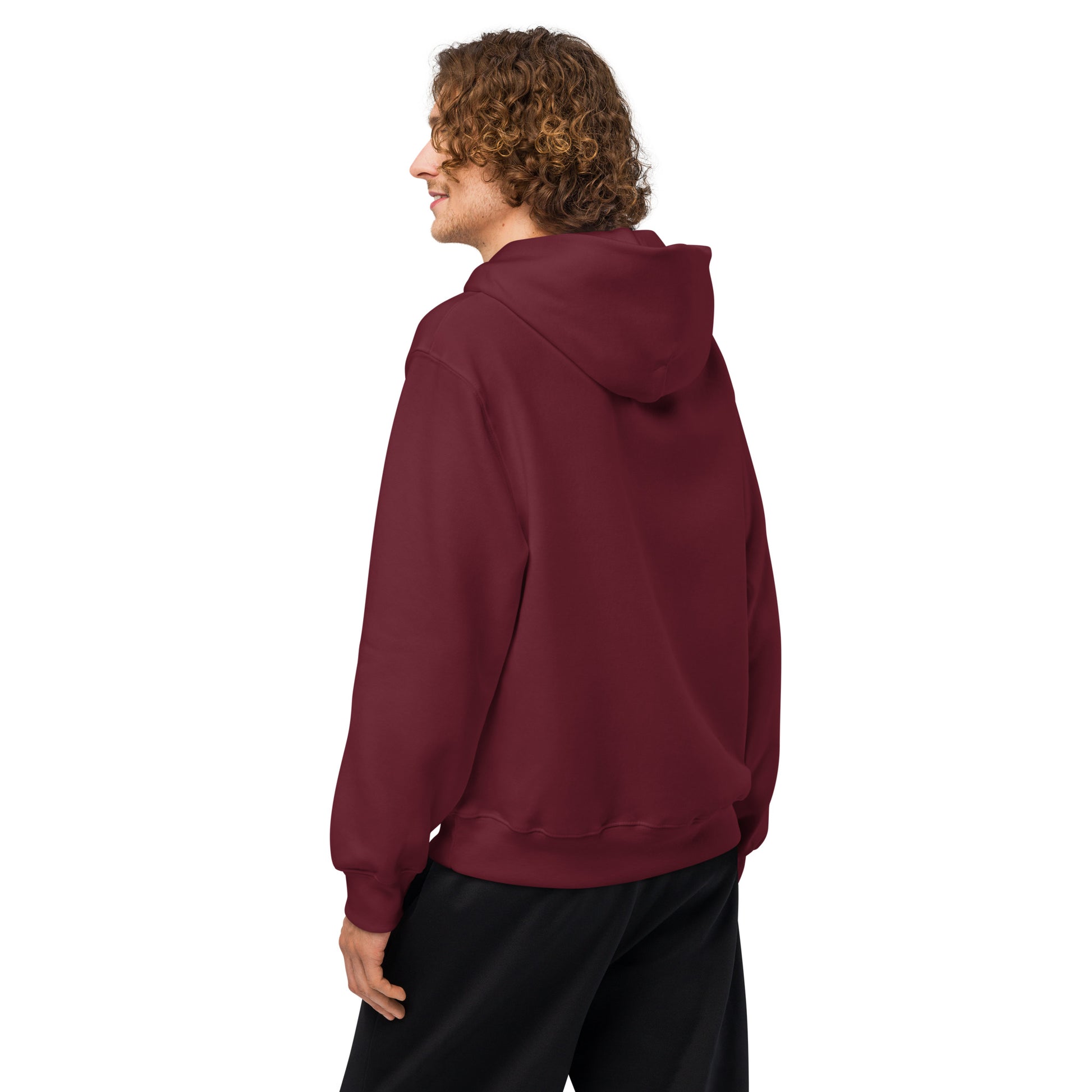 Bitcoin - Red | Oversized Heavyweight Hoodie - The Orange Habit 8