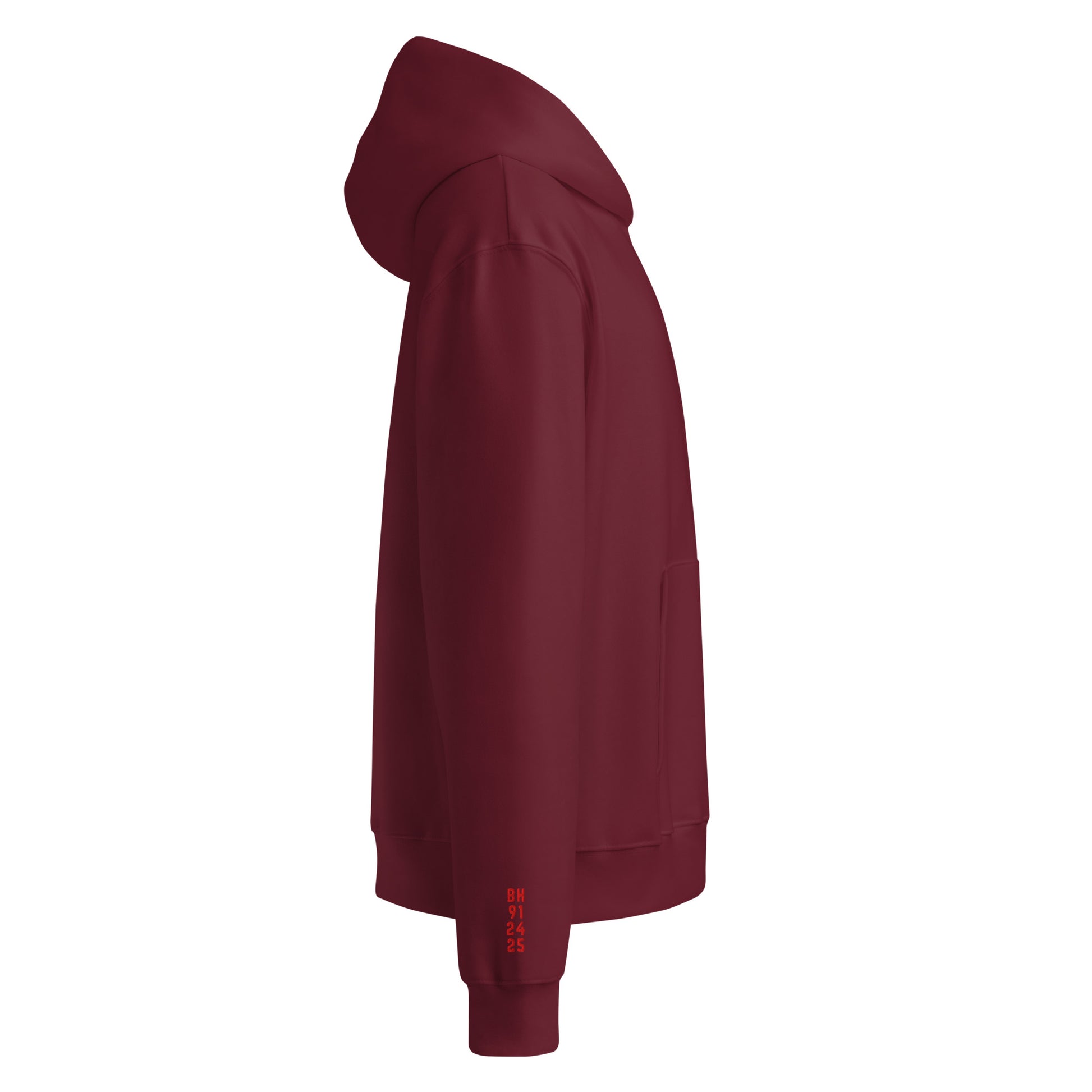 Bitcoin - Red | Oversized Heavyweight Hoodie - The Orange Habit 12