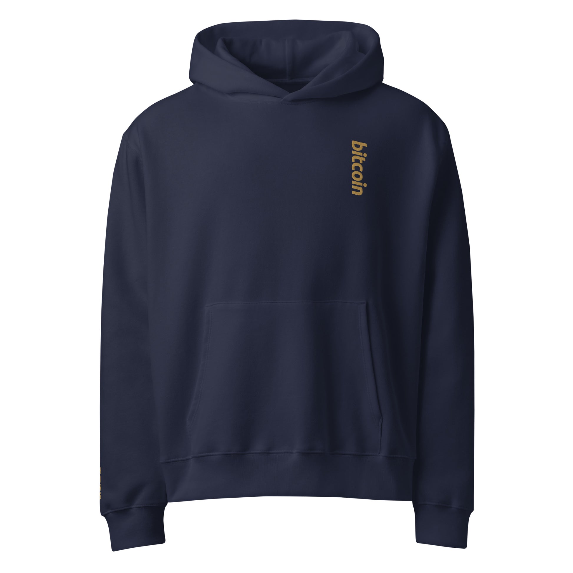 Bitcoin - Vintage Gold | Oversized Heavyweight Hoodie - The Orange Habit - 31