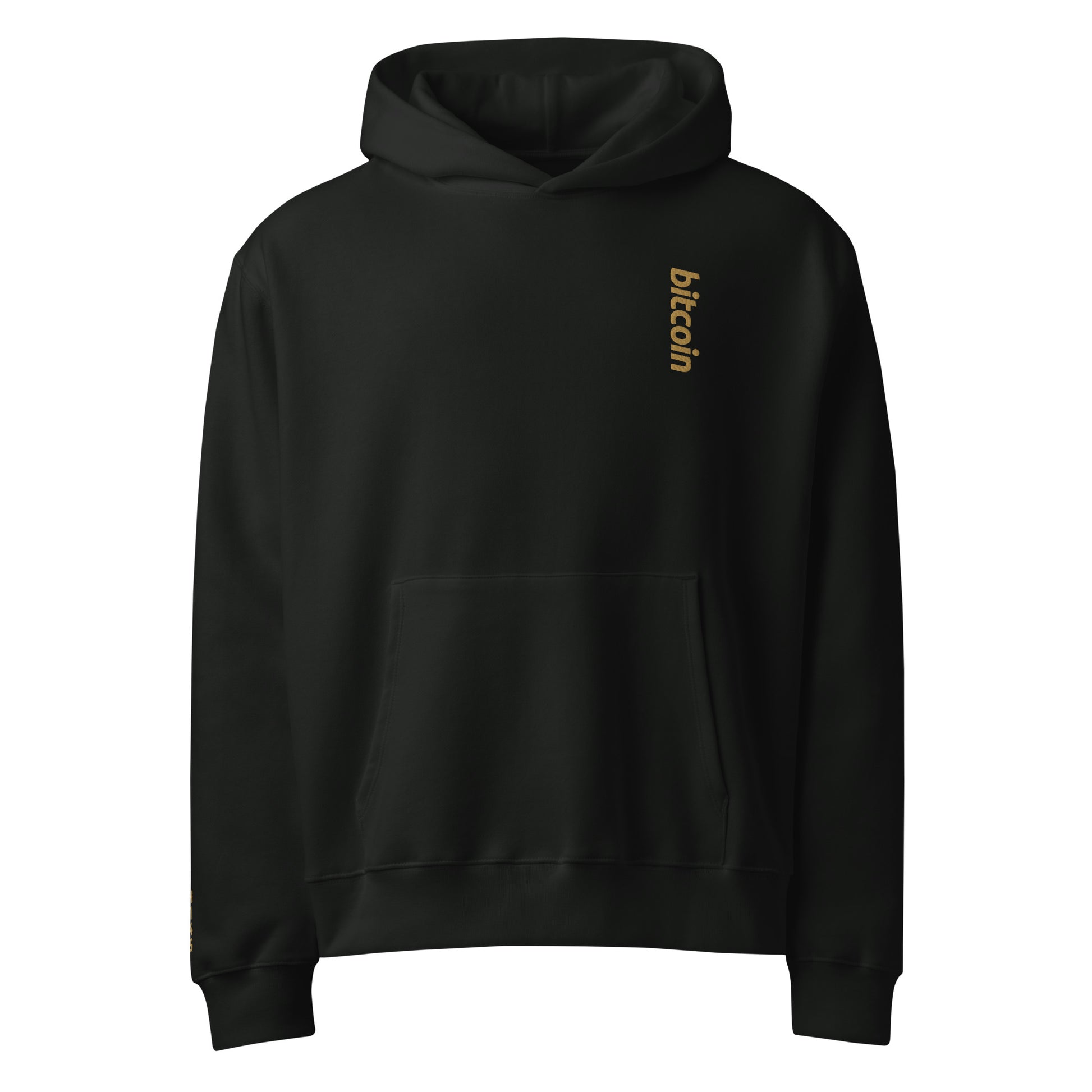 Bitcoin - Vintage Gold | Oversized Heavyweight Hoodie - The Orange Habit - 28