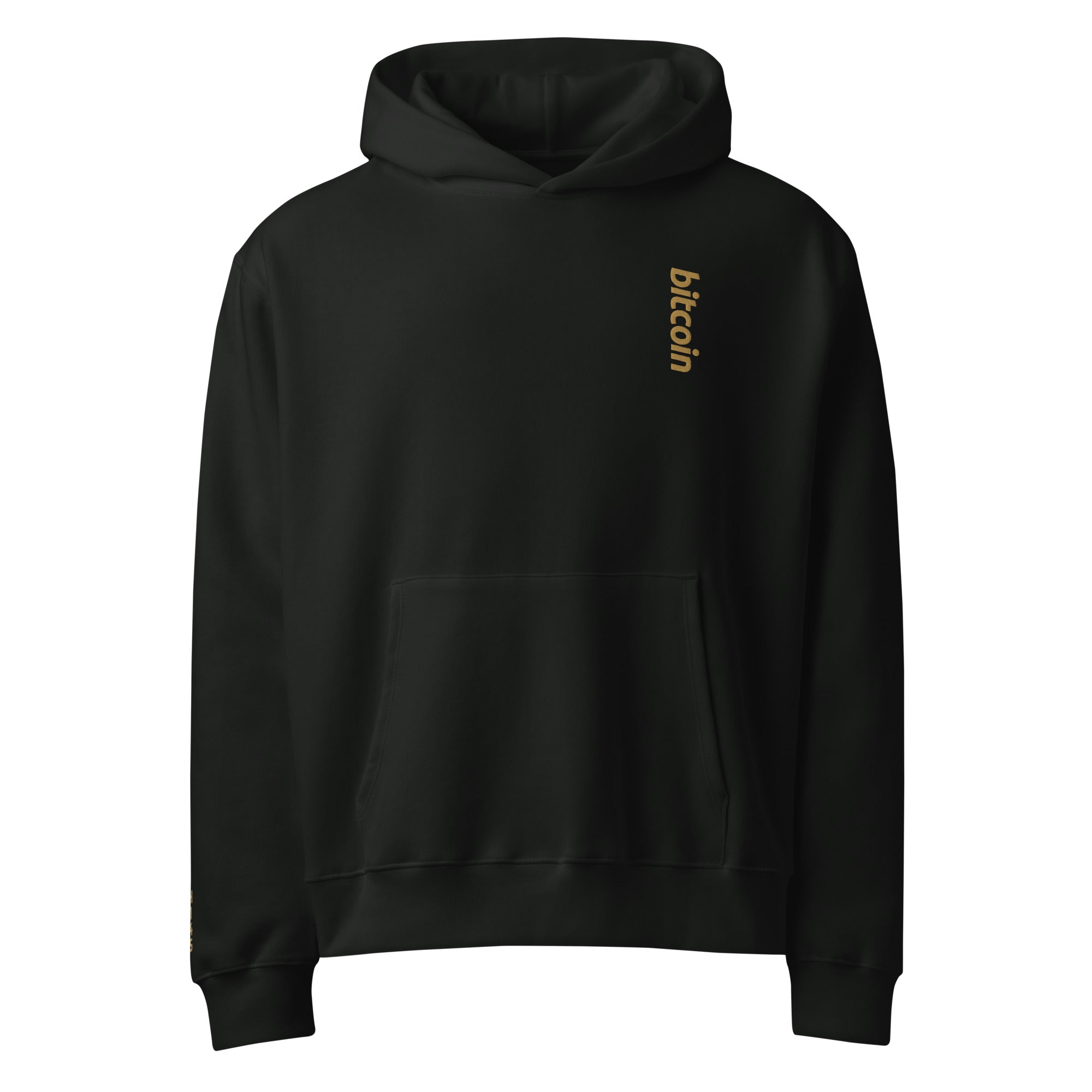 Bitcoin - Vintage Gold | Oversized Heavyweight Hoodie - The Orange Habit - 28