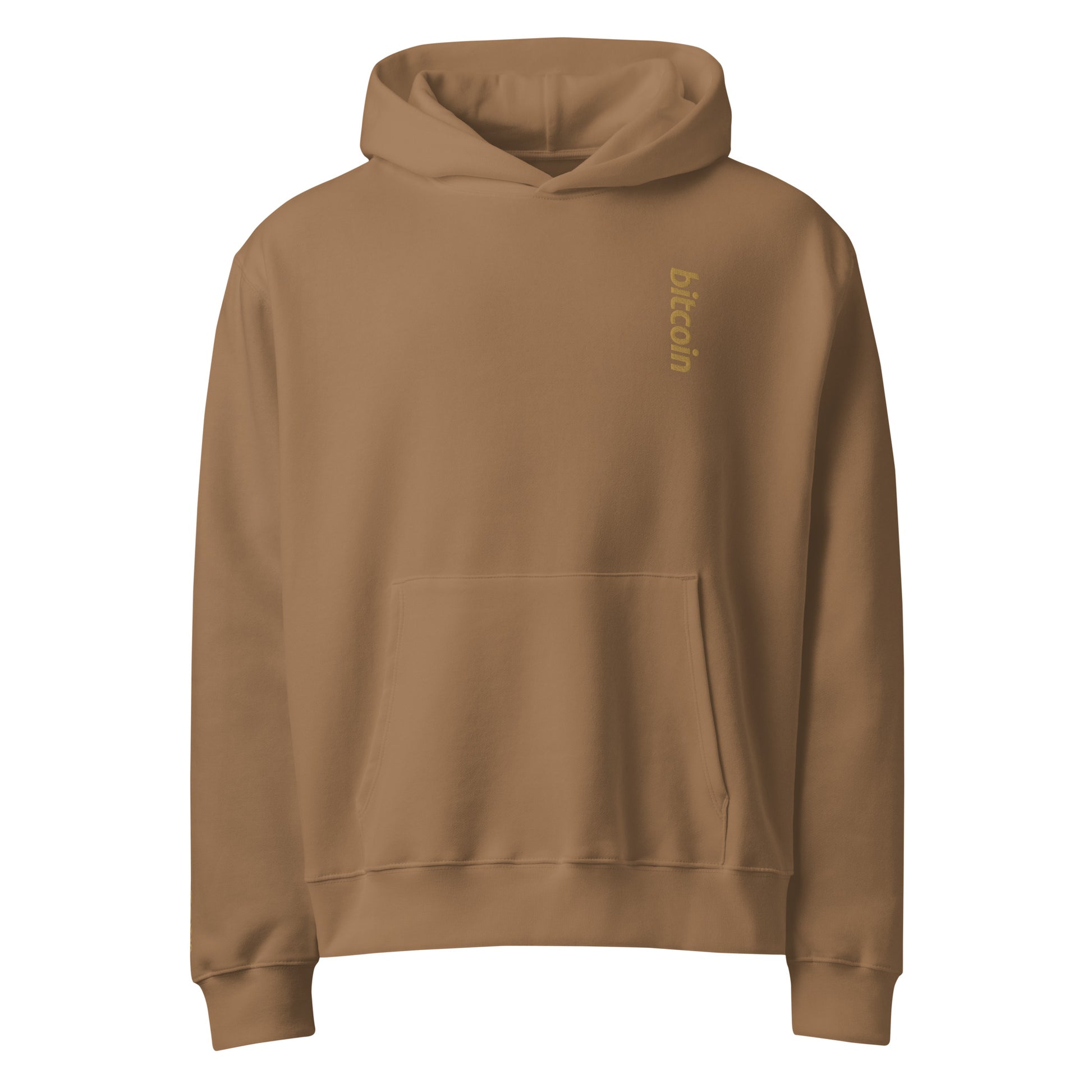 Bitcoin - Vintage Gold | Oversized Heavyweight Hoodie - The Orange Habit - 37