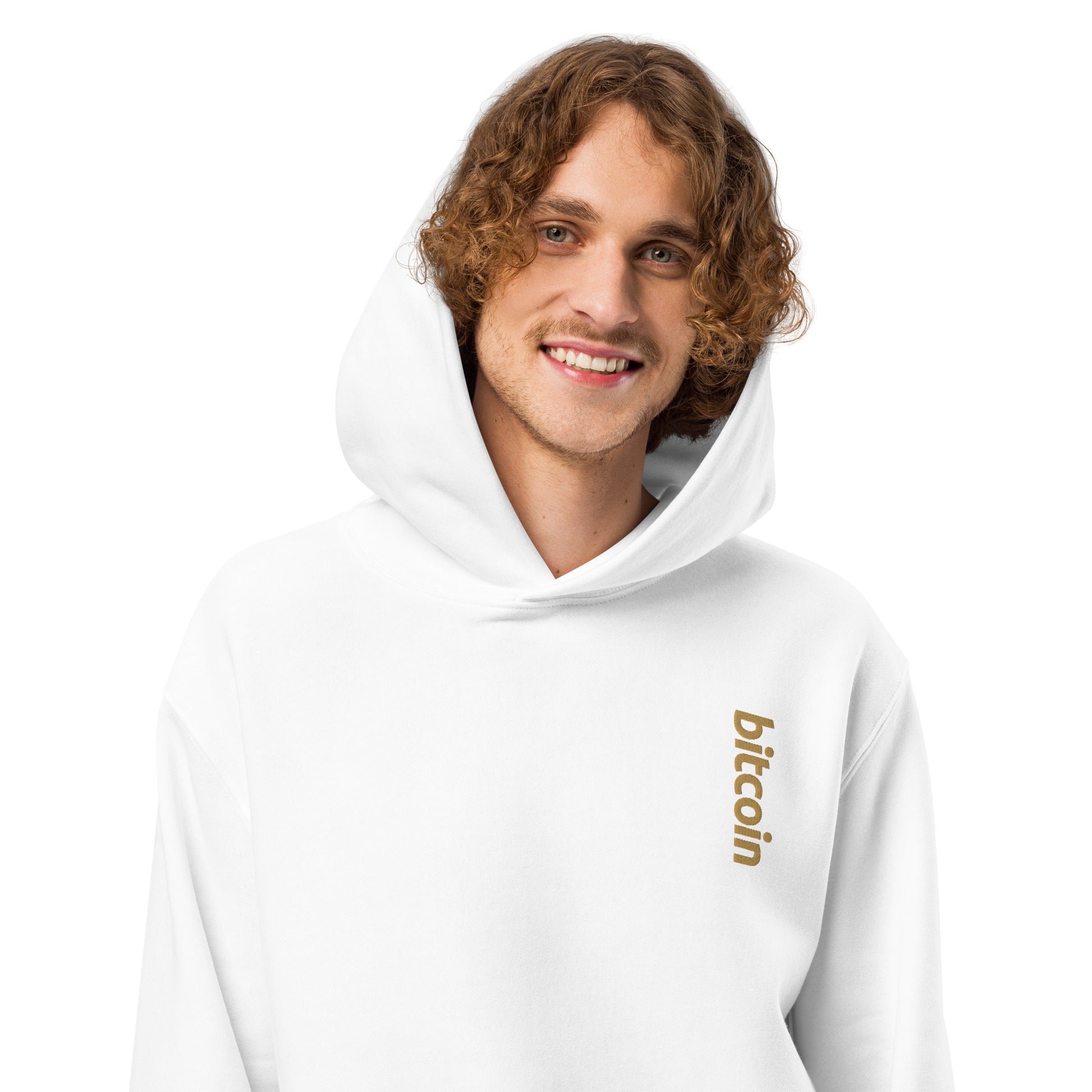 Bitcoin - Vintage Gold | Oversized Heavyweight Hoodie - The Orange Habit - 8