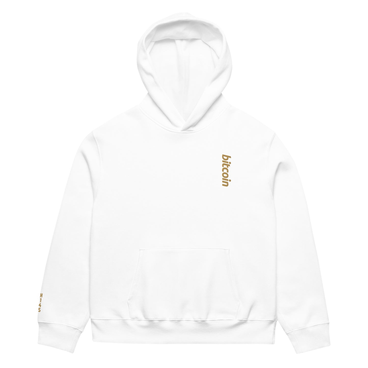 Bitcoin - Vintage Gold | Oversized Heavyweight Hoodie - The Orange Habit - 4