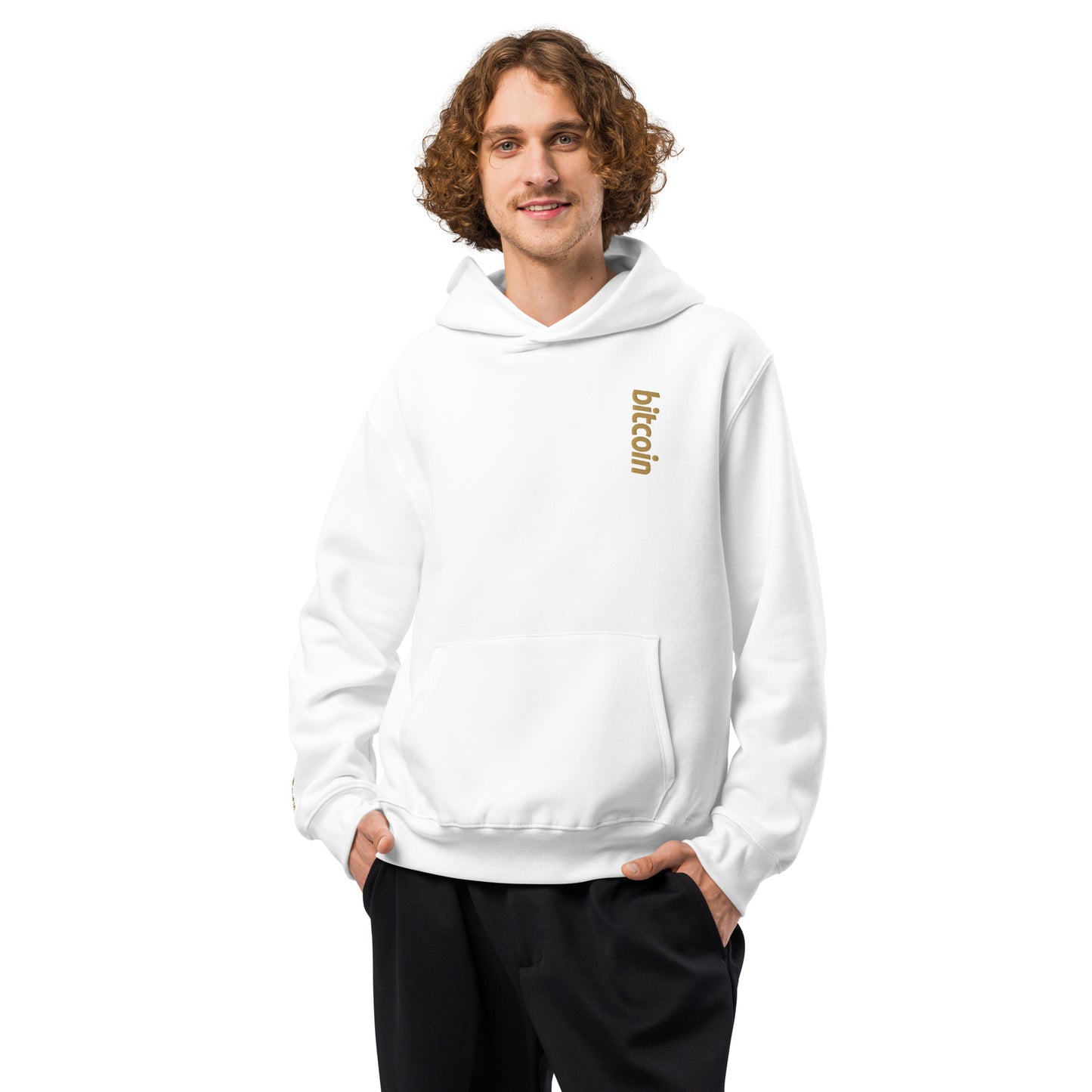 Bitcoin - Vintage Gold | Oversized Heavyweight Hoodie - The Orange Habit - 10