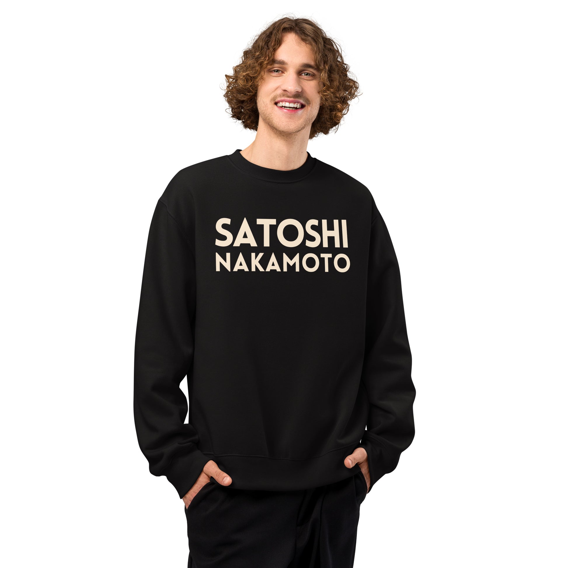 Satoshi Nakamoto Oversized Sweatshirt - The Orange Habit2