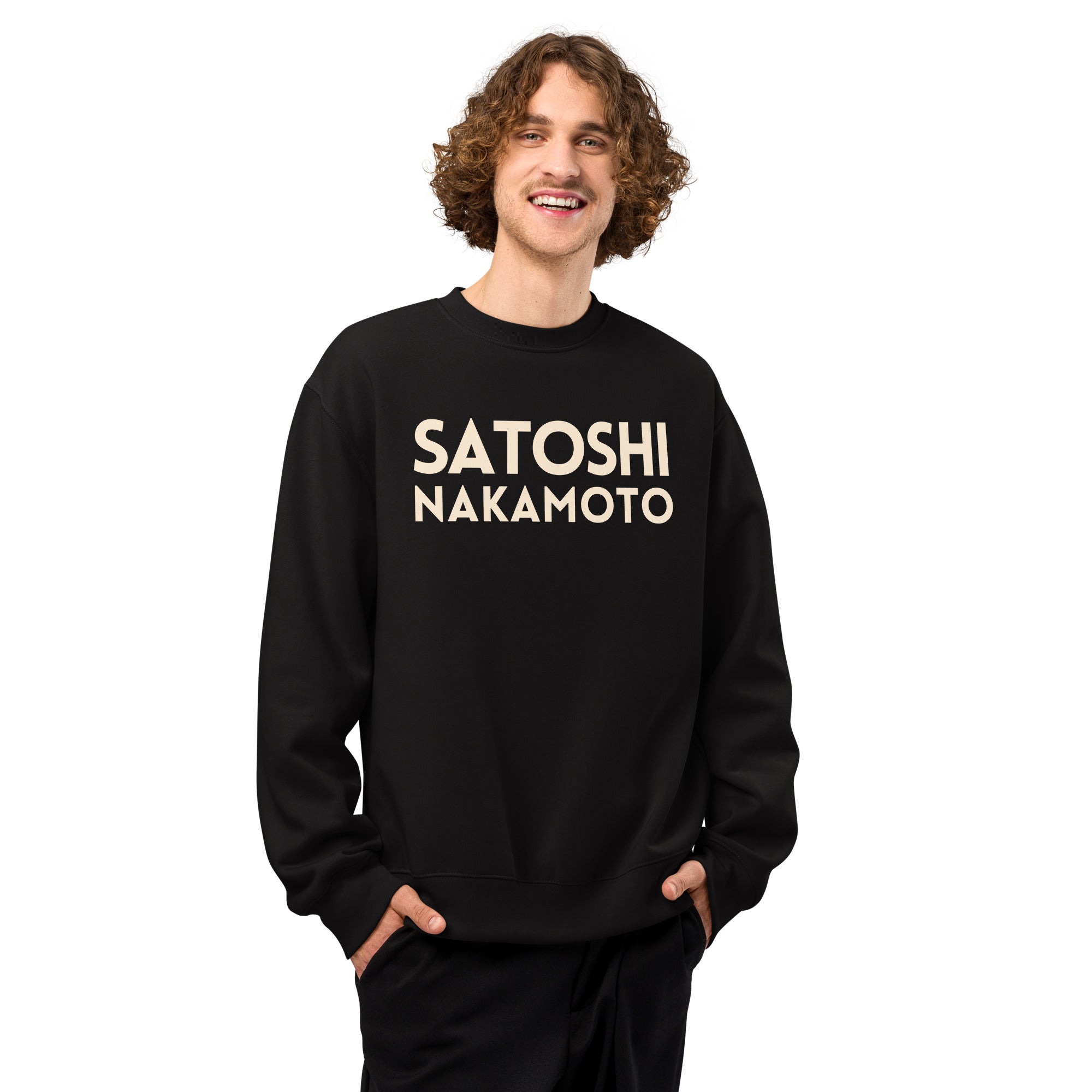 Satoshi Nakamoto Oversized Sweatshirt - The Orange Habit2