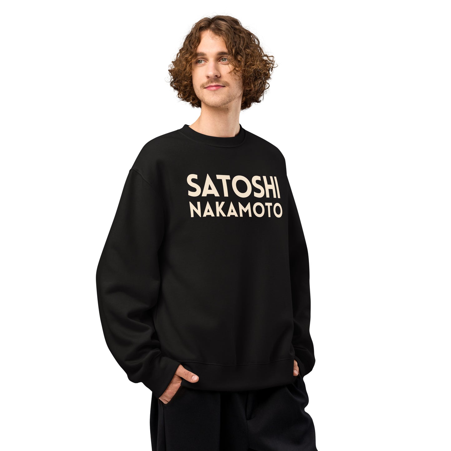 Satoshi Nakamoto Oversized Sweatshirt - The Orange Habit4