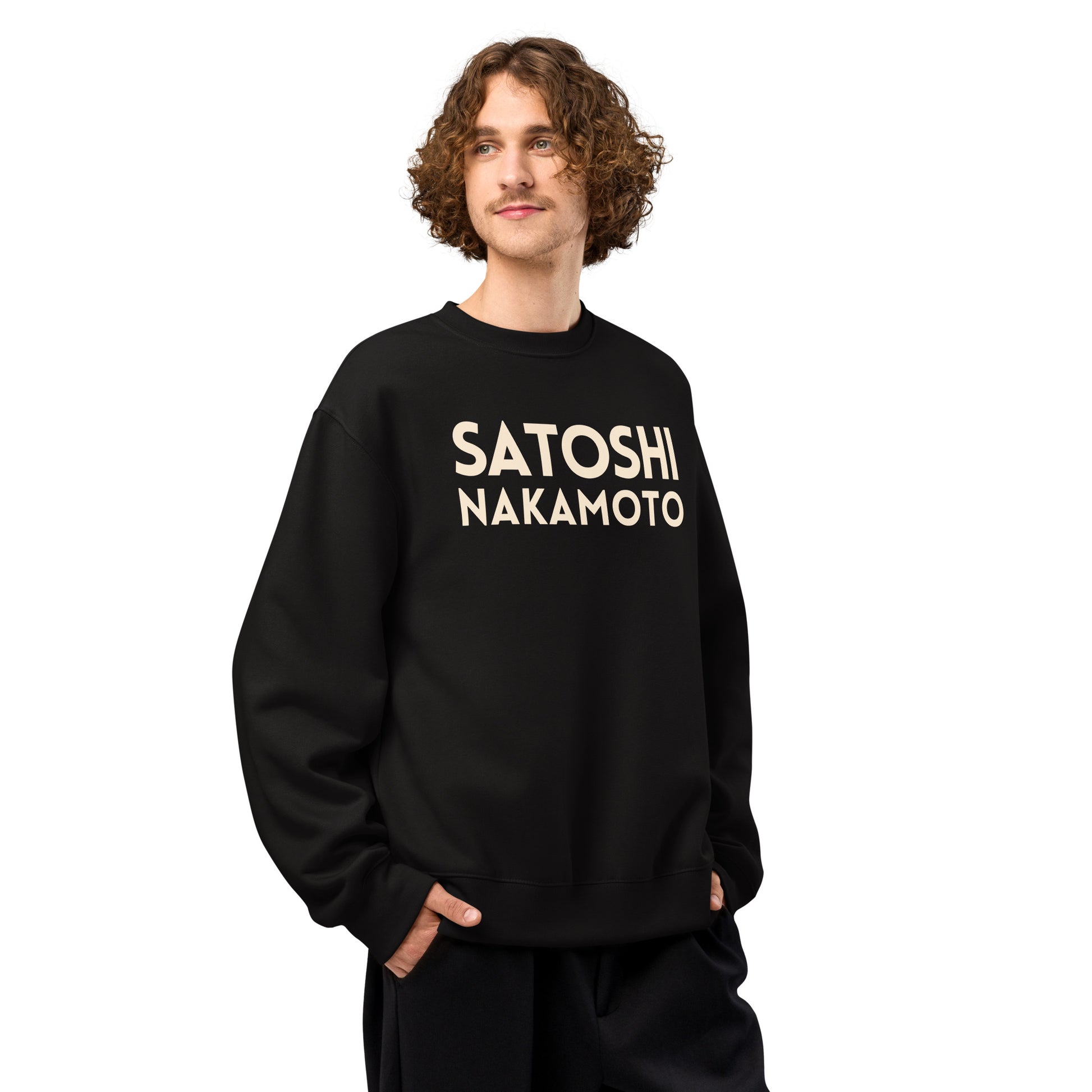 Satoshi Nakamoto Oversized Sweatshirt - The Orange Habit4