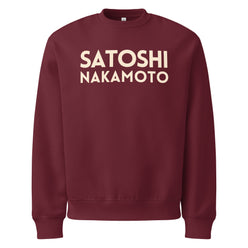 Satoshi Nakamoto Oversized Maroon Sweatshirt - The Orange Habit9