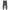 Pigment dyed black premium sweatpants with black embroidered cross by praise society