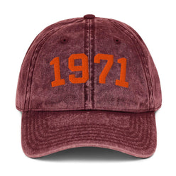 1971 (vintage-maroon) Vintage Bitcoin Hat - SVRN_T Hats - The Orange Habit