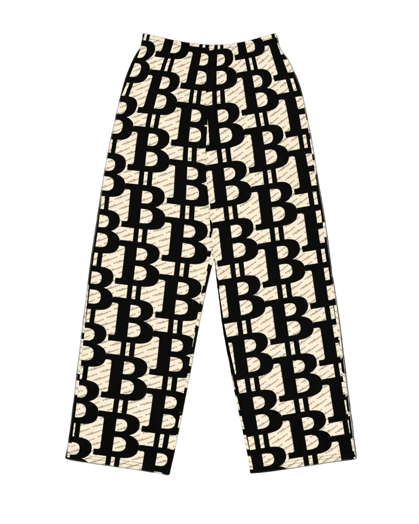 front of the Womens Bitcoin Pants from The B Collection by Nikki Nakamoto Front view