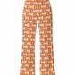 Pants with a repeated bitcoin 'B' pattern on a white background - svrn society